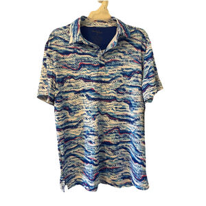 NWT Birdie Bound Men’s Medium Multicolor Spring Golf Shirt